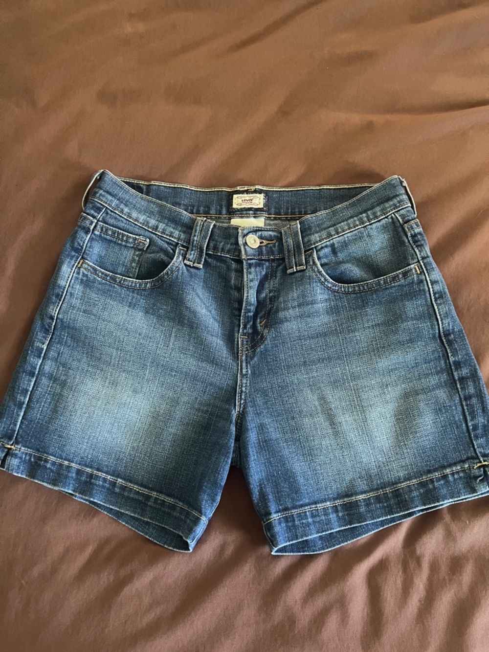 Levi's Medium Blue Denim Women's Shorts